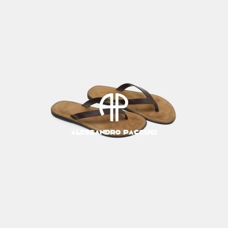 AP丨洛哥62059XT 牛皮简约时尚百搭休闲平底女士人字拖 夏季