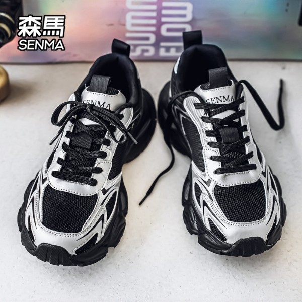 SENMA/森马鞋子男款2026年新款夏季透气网面休闲鞋运动潮款老爹鞋主图