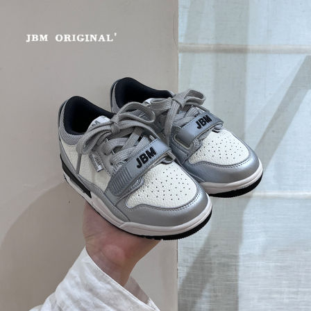JBM 秋季新款儿童拼色板鞋男女童学生潮流百搭运动鞋滑板鞋街舞鞋