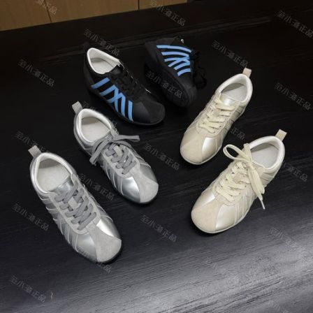 定制版！范小洛秋季新款7cm全皮德训女鞋爆款内增高运动鞋阿甘鞋