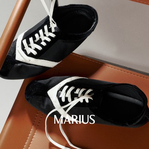 MARIUS | 松弛时髦撞色拼接休闲佰搭单品系带运动鞋女鞋主图