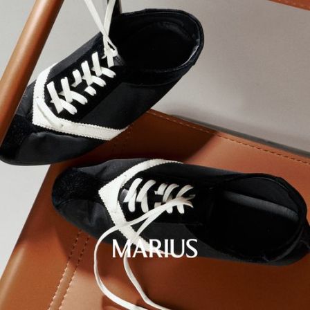 MARIUS | 松弛时髦撞色拼接休闲佰搭单品系带运动鞋女鞋
