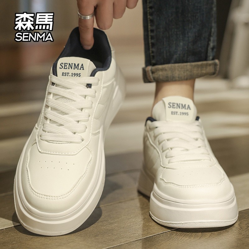 SENMA/森马男鞋2026新款男士厚底增高板鞋运动休闲百搭小白鞋男款主图