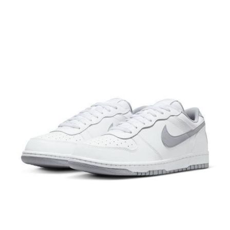 NIKE/耐克【国补】男子 BIG LOW 灰白舒适板鞋 355152106