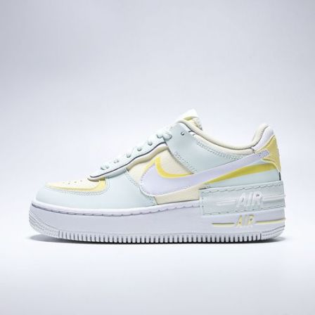 【补贴】NIKE耐克女子AF1 SHADOW柠檬黄厚底空军休闲鞋DZ1847-301