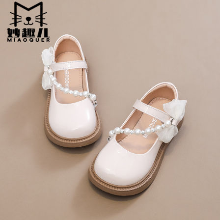 女童玛丽珍皮鞋春新款软底儿童公主单鞋配裙子小女孩洋派白色鞋子