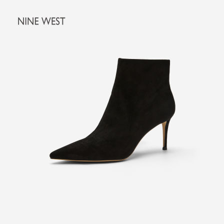 Nine West/玖熙新款2026秋冬尖头细跟短靴女通勤显瘦气质时装靴