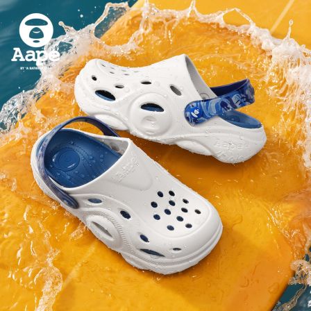 【李晨nic专属】Aape男士时尚百搭夏季潮流洞洞鞋轻便防滑凉拖鞋