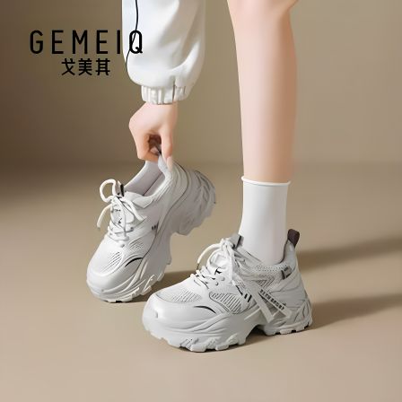 【来了就好】戈美其老爹鞋女款2026夏季流行超火厚底运动休闲女鞋