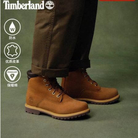 【三层靴领】Timberland添柏岚黄靴户外情侣高帮马丁靴8168R&A27TP