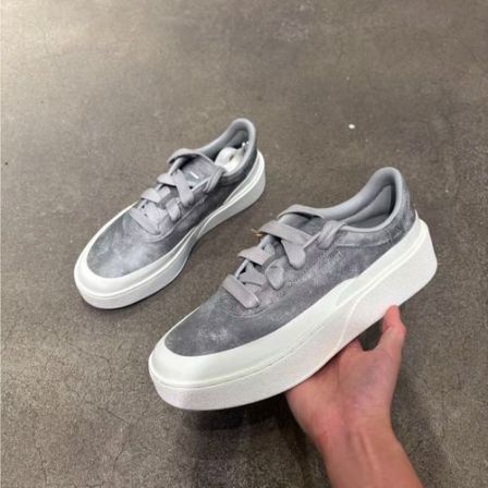 Adidas阿迪达斯中性先锋运动质感灰低帮板鞋LM5376
