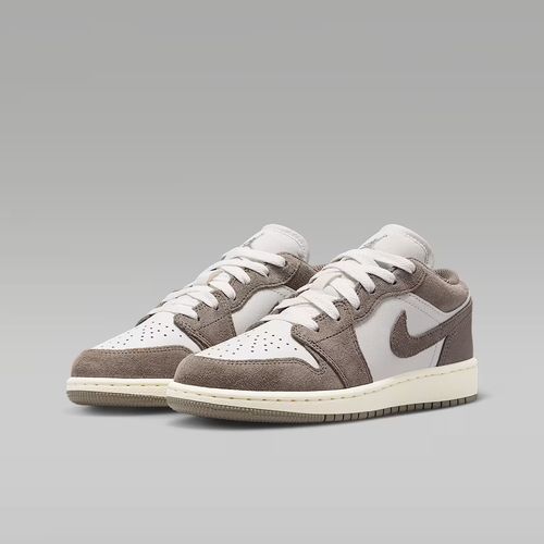 NIKE/耐克官方正品AJ1 GS女款摩卡低帮运动鞋燕麦格雷553560-026主图