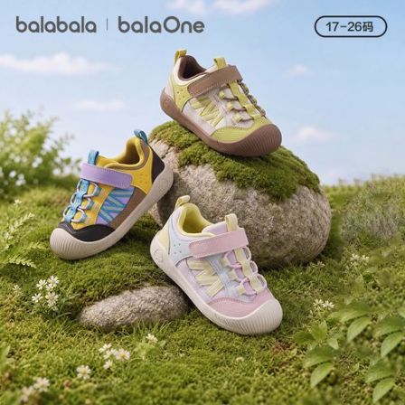 【balaOne】巴拉巴拉宝宝学步鞋男童女童2026春夏新款户外潮流鞋