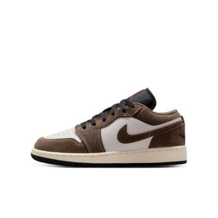 Nike/耐克官方正品 JORDAN 1 LOW燕麦格雷白粽休闲鞋 553560-200
