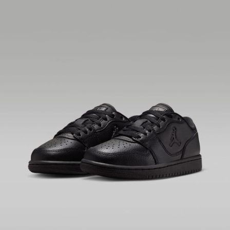 NIKE/耐克官方正品 AJ 女子（GS）COURT纯黑低帮休闲板鞋IQ6016-006