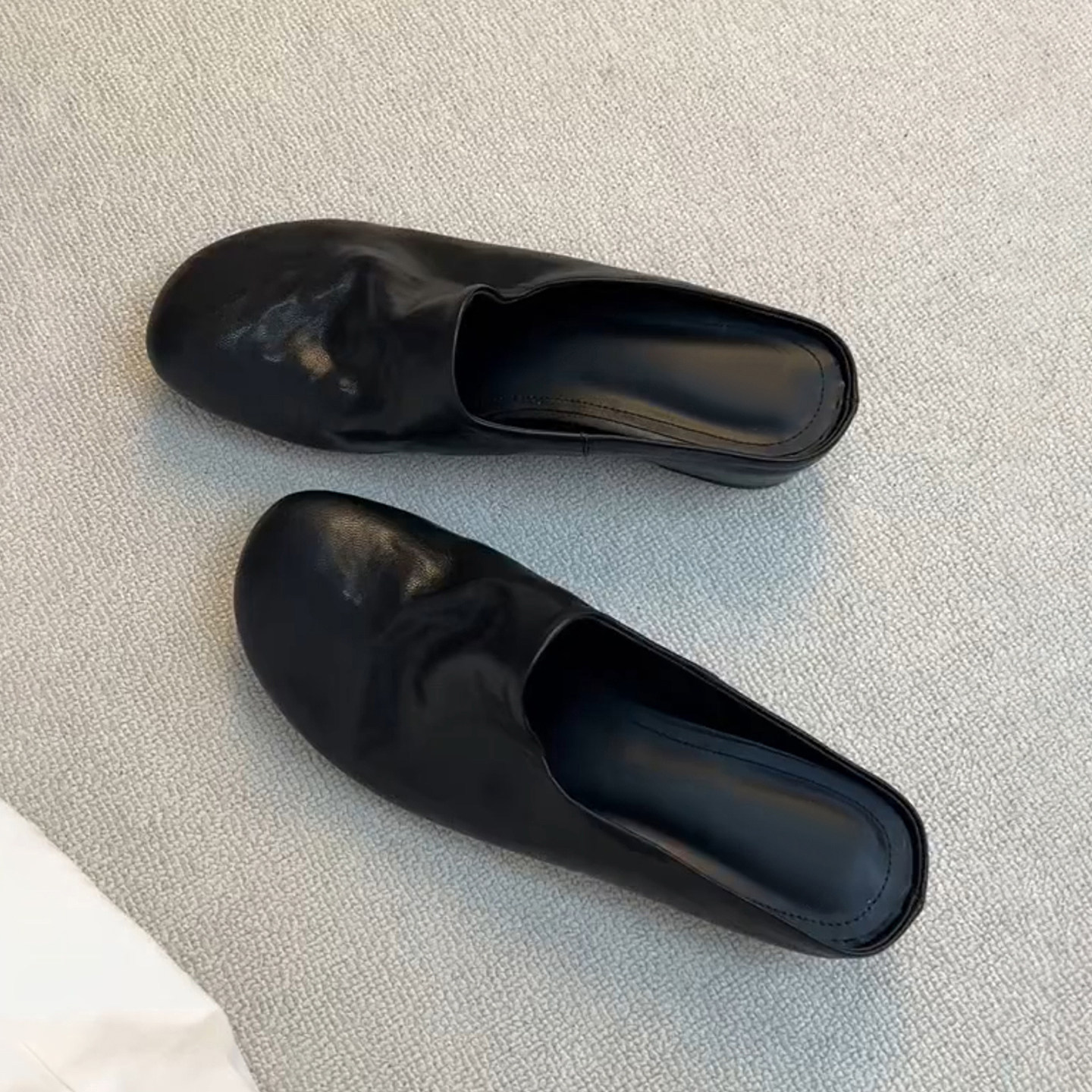 极简风圆头内增高包头凉拖鞋女外穿夏季百搭一脚蹬懒人穆勒半拖鞋主图