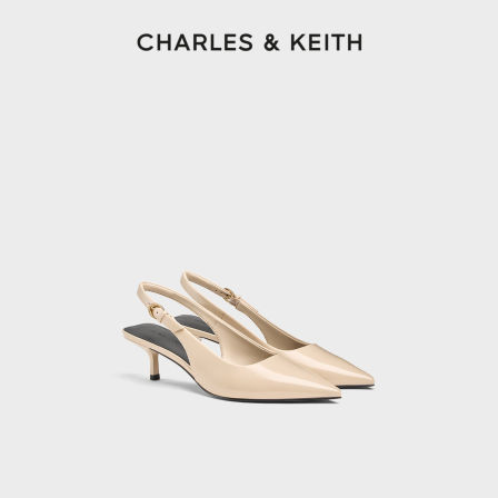 CHARLES&KEITH26秋季新款CK1-60920435气质通勤尖头高跟凉鞋单鞋