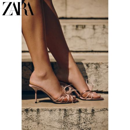 ZARA2026早秋新品 女鞋 羽饰细节露跟尖头高跟凉鞋 3303810 606