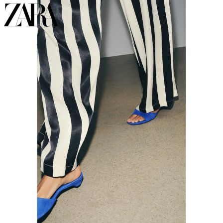 ZARA2026早秋新品 女鞋 百搭通勤反绒皮猫跟穆勒凉鞋 2333810 400