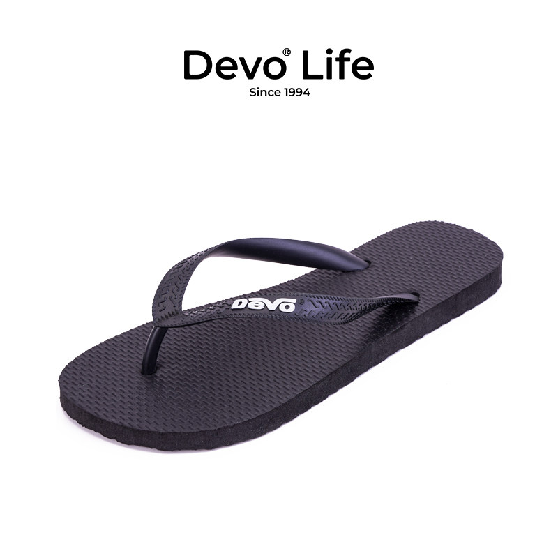 Devo/的沃人字拖女夏外穿防滑平底简约平跟夹脚情侣沙滩拖16578主图