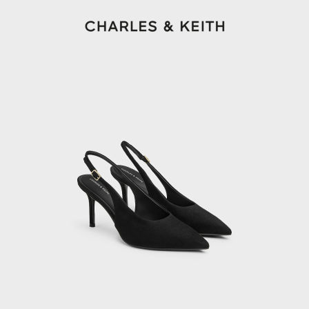 CHARLES&KEITH26秋新款CK1-60361627时尚尖头气质通勤高跟鞋凉鞋