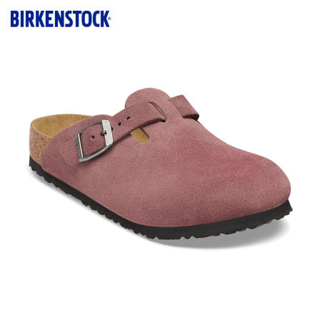 BIRKENSTOCK勃肯德国进口新品儿童牛皮绒面革软木Boston包头拖鞋