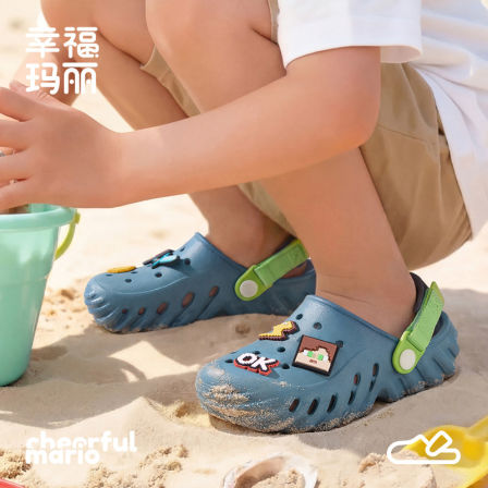 男童洞洞鞋儿童2026新款夏季凉鞋男孩拖鞋大童青少年女童沙滩凉拖
