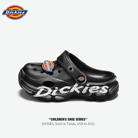 Dickies男童一脚蹬凉拖鞋夏季防滑溯溪儿童户外洞洞鞋涉水沙滩鞋