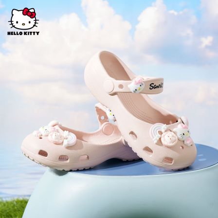 HelloKitty童鞋女童玛丽珍鞋夏季2026新款海边百搭防滑儿童洞洞鞋