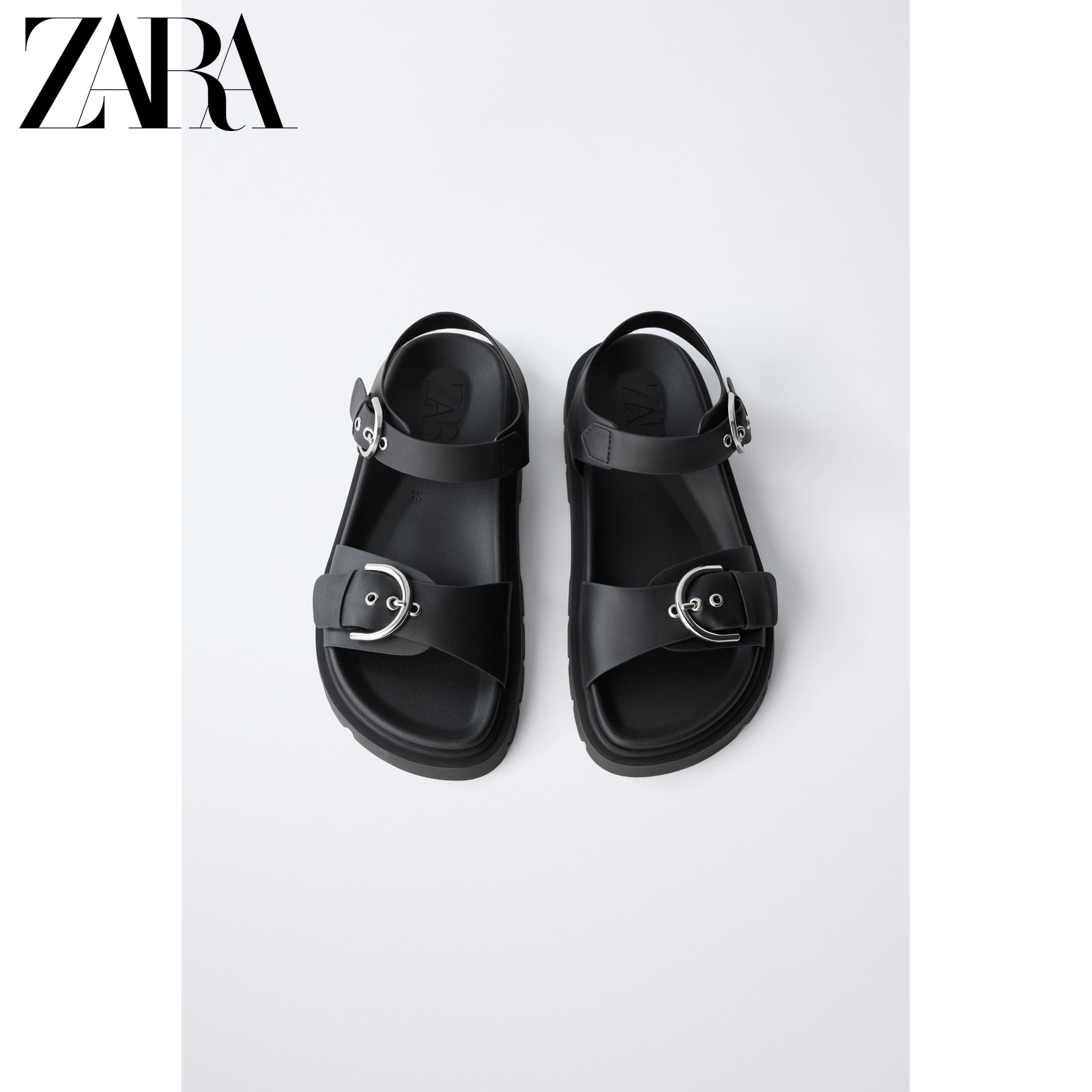 ZARA2026夏季新品 童鞋女童 搭扣弹力防水鞋底凉鞋 2611830 800主图