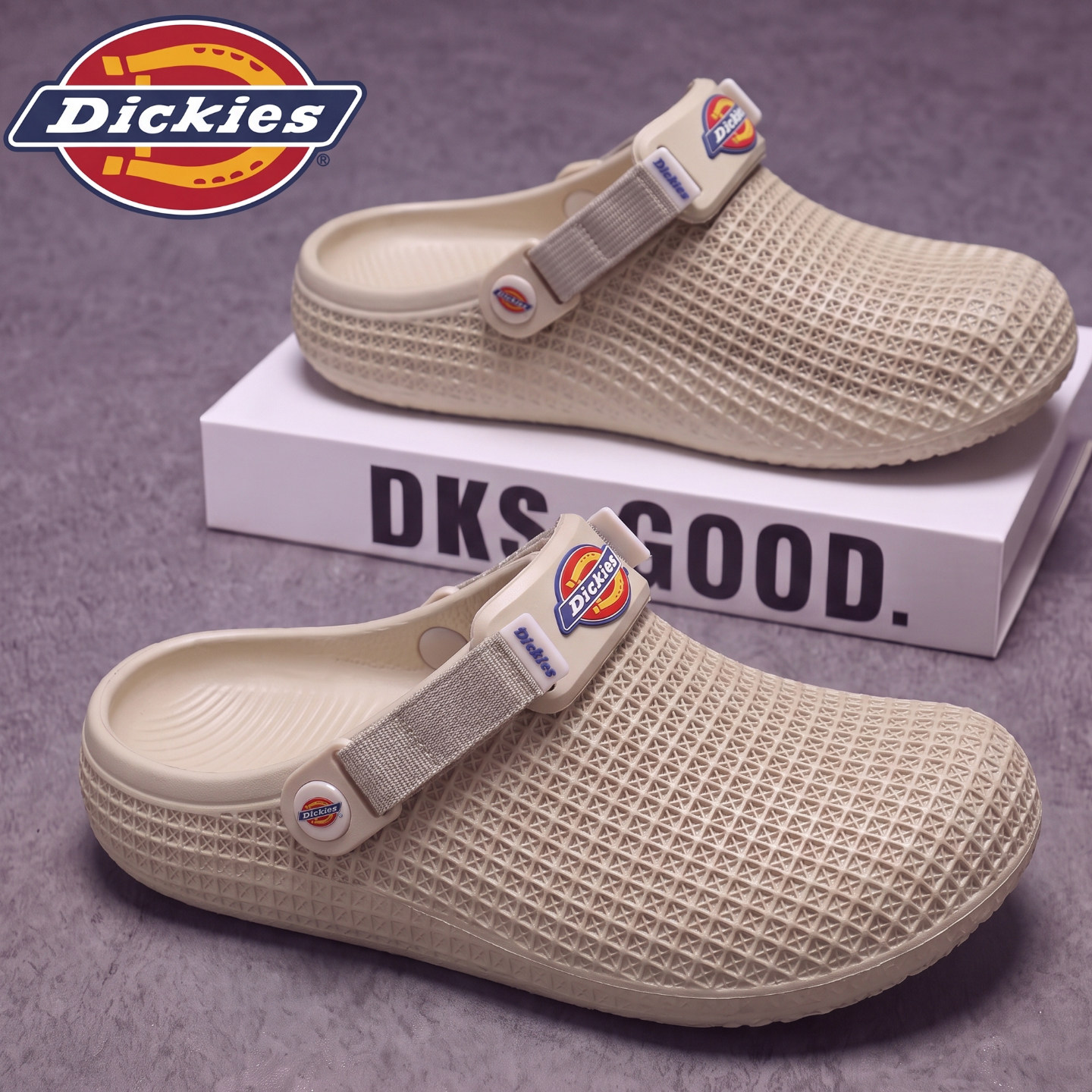 Dickies包头拖鞋男款2026新款夏季外穿防滑耐磨两用运动沙滩凉鞋主图