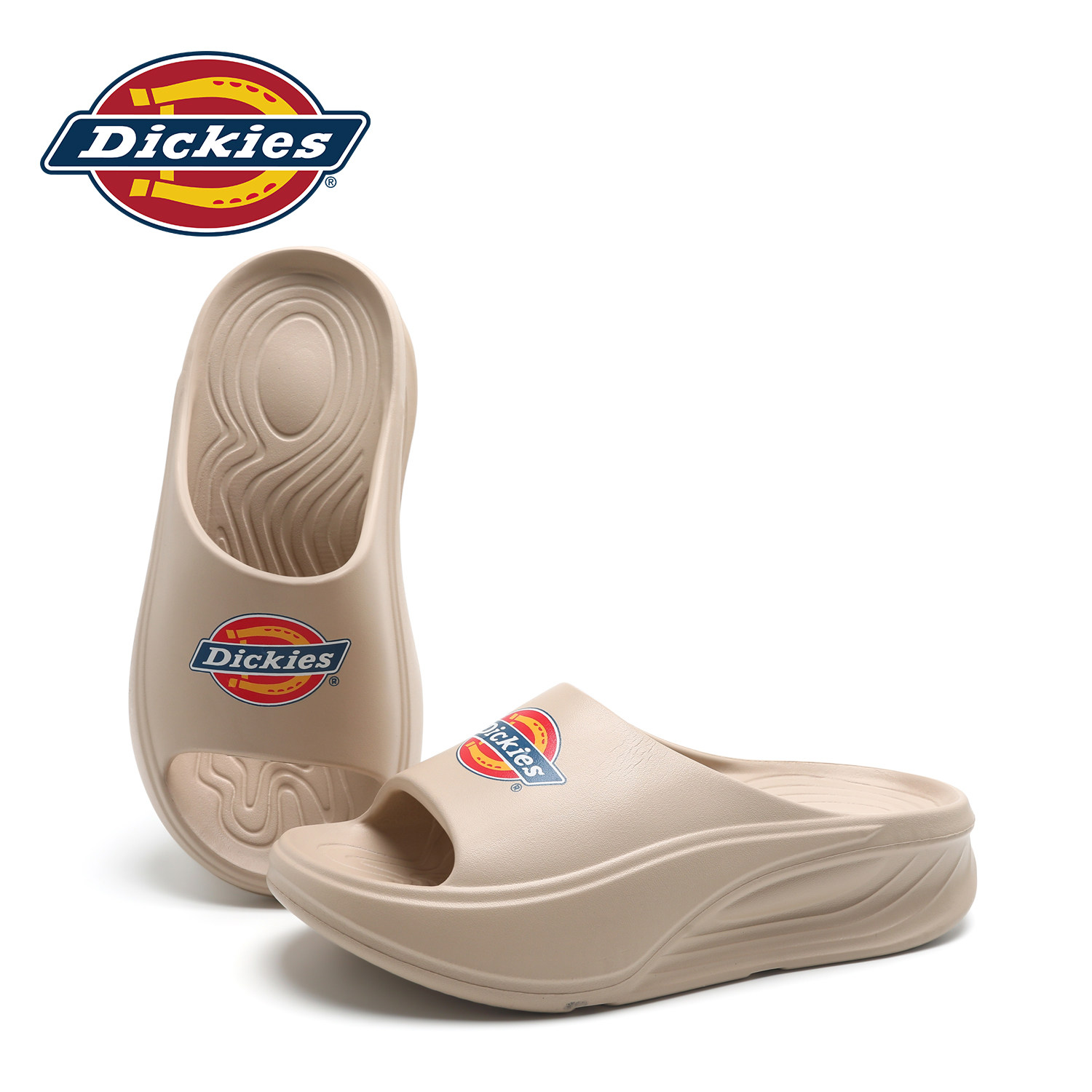 Dickies情侣凉拖夏季新款EVA软底一字拖防滑耐磨沙滩外穿增高拖鞋主图
