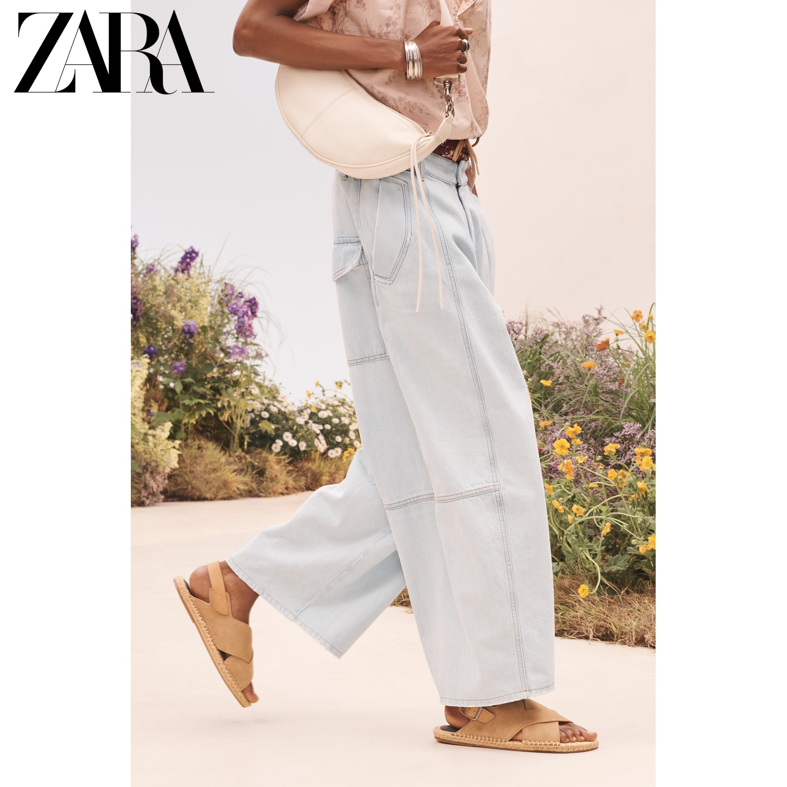 ZARA2026早秋新品 男鞋 SRPLS系列 反绒皮皮革凉鞋 2783820 102主图