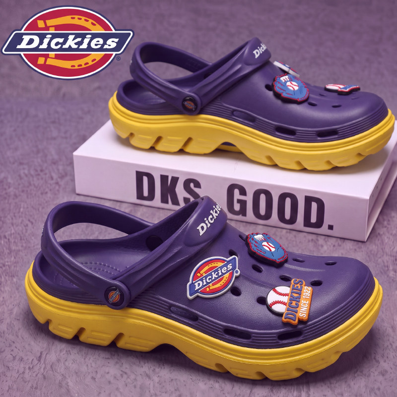 Dickies洞洞鞋男2026新款夏季外穿防滑包头拖鞋男士两用沙滩凉鞋主图