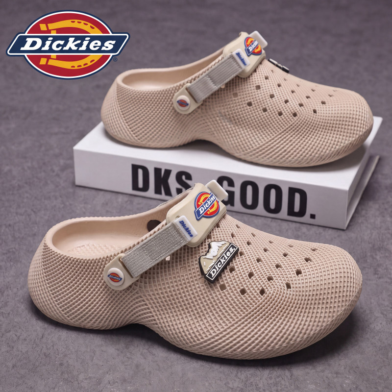 Dickies洞洞鞋男2026新款夏季外穿防滑包头拖鞋男士两用沙滩凉鞋主图
