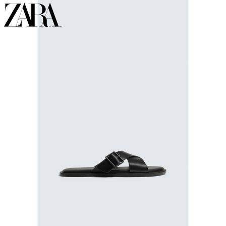 ZARA2026夏季新品 男鞋 搭扣交叉带平底凉鞋 2782820 800