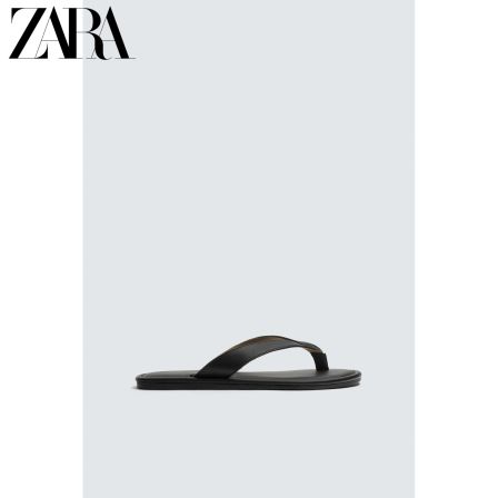 ZARA2026夏季新品 男鞋 皮革带饰平底凉鞋 2770820 800