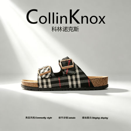 【高端潮牌】CollinKnox2026年夏季新款情侣勃肯拖鞋个性百搭凉鞋