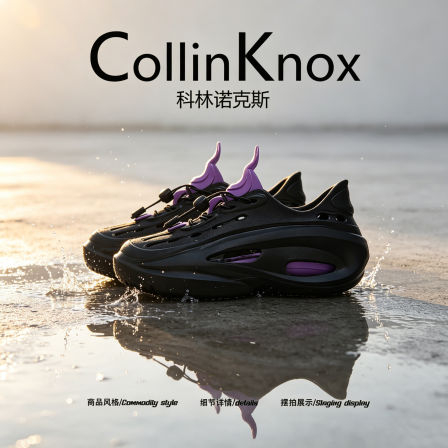 【厚底显腿长】CollinKnox2026年夏季新款男士洞洞鞋爆款增高潮鞋