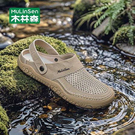 木林森洞洞鞋男款夏季透气镂空包头凉拖鞋两用户外溯溪涉水沙滩鞋