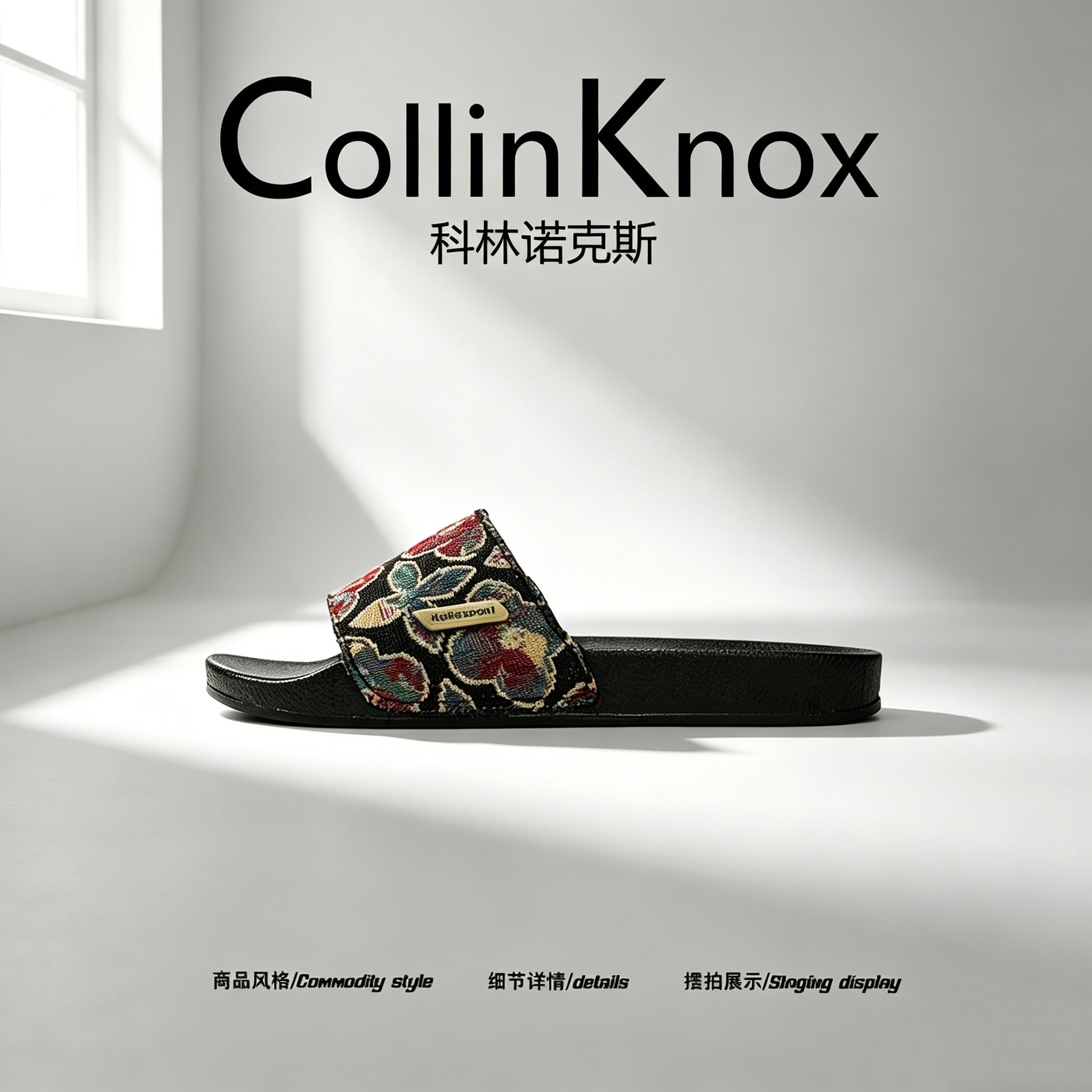 【度假搭配】CollinKnox2026年夏季新款男士一字拖户外室内凉拖鞋主图