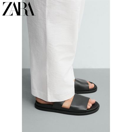 ZARA2026夏季新品 男鞋 宽带平底凉鞋 2731820 800