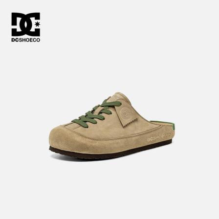 DCSHOES MOAB L包头半拖鞋男款真皮一脚蹬懒人鞋夏透气外穿勃肯鞋
