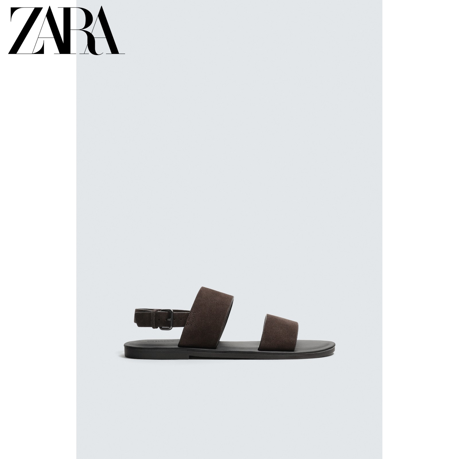 ZARA2026夏季新品 男鞋 皮革吊带撞色平底凉鞋 2781720 700主图