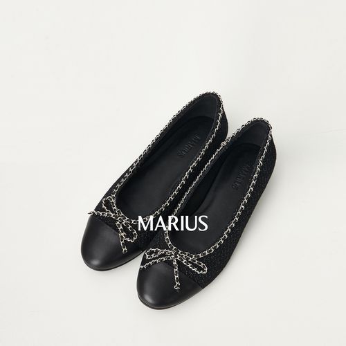 MARIUS| 精致时髦舒适透气百搭小香风蝴蝶结通勤浅口单鞋主图