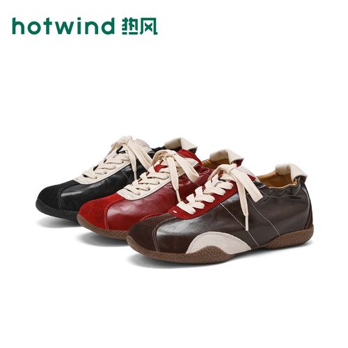 Hotwind/热风复古内增高德训鞋女隐形增高轻便透气百搭休闲鞋主图