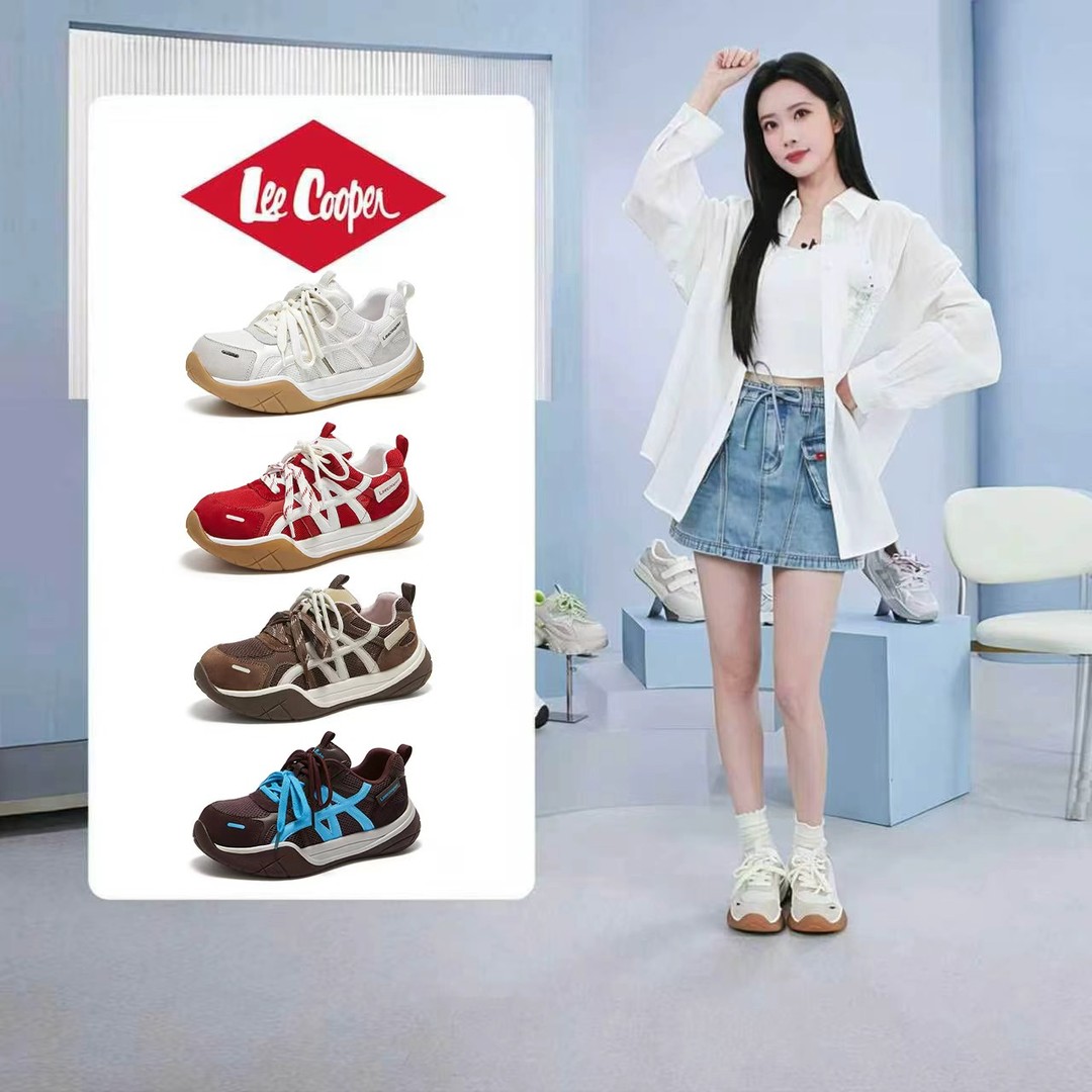 LEE COOPER【孟子义同款】鞋子女款爆款2026新款德训鞋秋户外阿甘鞋主图