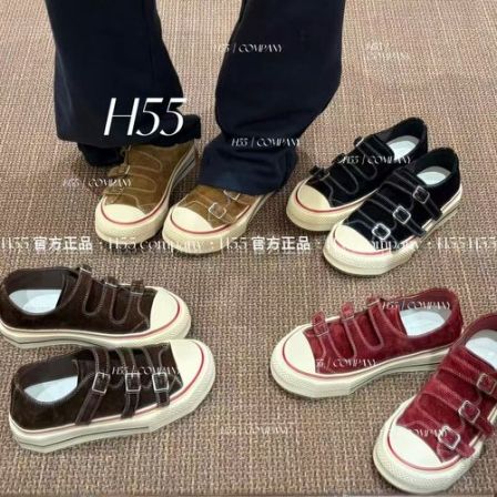 【H55粉丝专享】复古反绒高级日常基础头层牛皮软底休闲板鞋67-3796