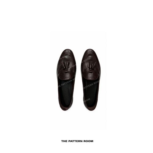 The pattern room｜新复古主义胎牛皮流苏乐福鞋主图