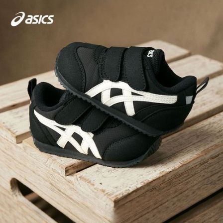 【直播专享价】ASICS/亚瑟士机能学步鞋透气软底橡胶防滑经典黑耐脏绒面革大爆款